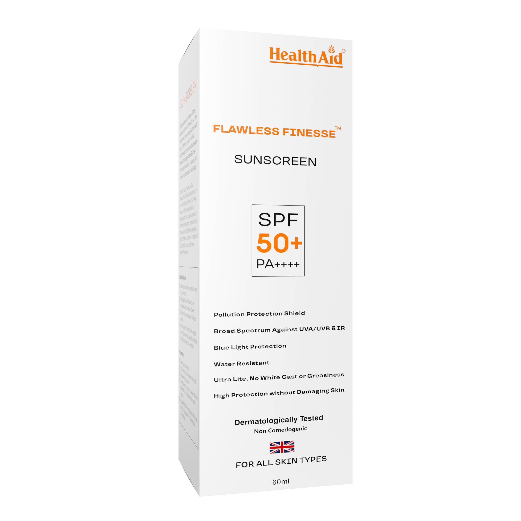 HealthAid Flawless Finesse Sunscreen Cream SPF 50+ PA++++ - 60gm