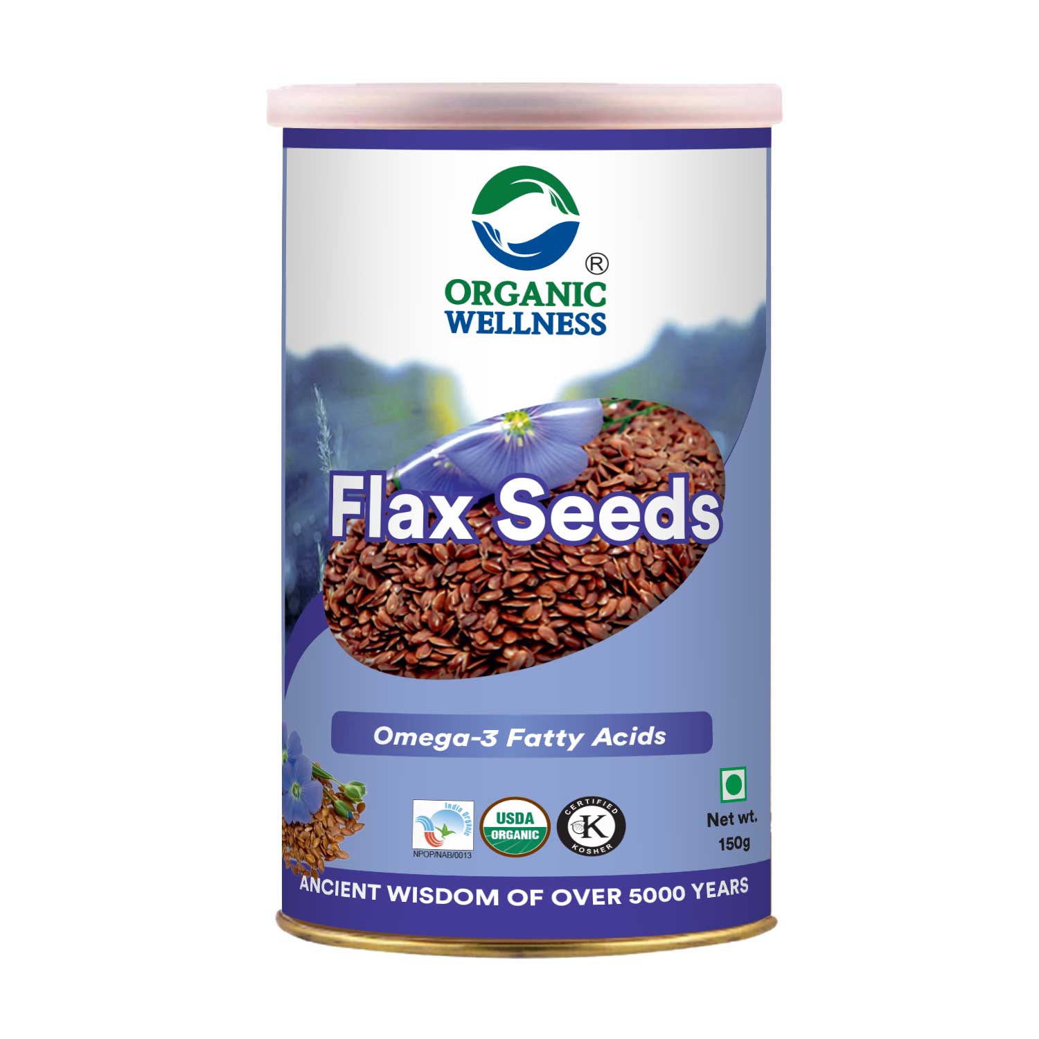 Organic Wellness Flax Seeds - 150 gm