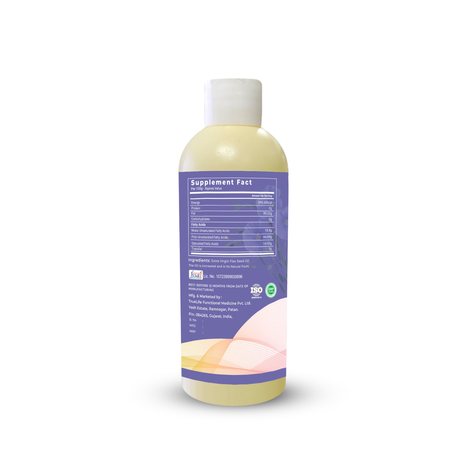 Vitaone Organic Cold Pressed Flax Oil - 250ml