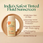 Moha Tinted Fluid Sunscreen SPF 50+ PA++++ - No White Cast Matte Sunscreen Fluid