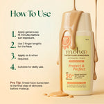 Moha Tinted Fluid Sunscreen SPF 50+ PA++++ - No White Cast Matte Sunscreen Fluid