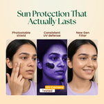 Moha Tinted Fluid Sunscreen SPF 50+ PA++++ - No White Cast Matte Sunscreen Fluid