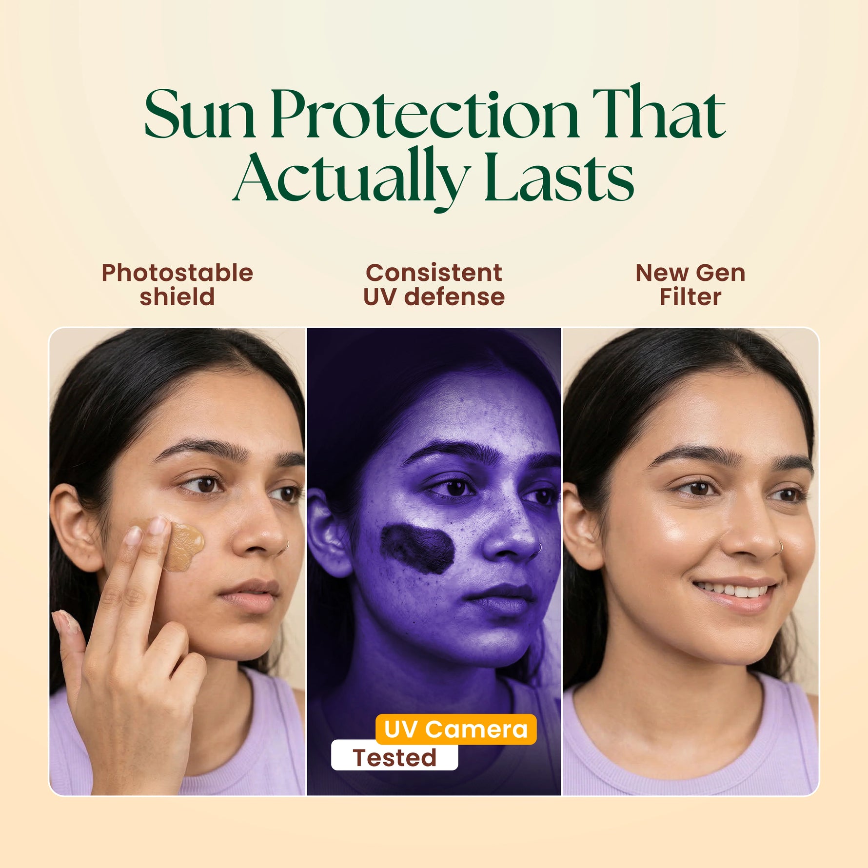 Moha Tinted Fluid Sunscreen SPF 50+ PA++++ - No White Cast Matte Sunscreen Fluid