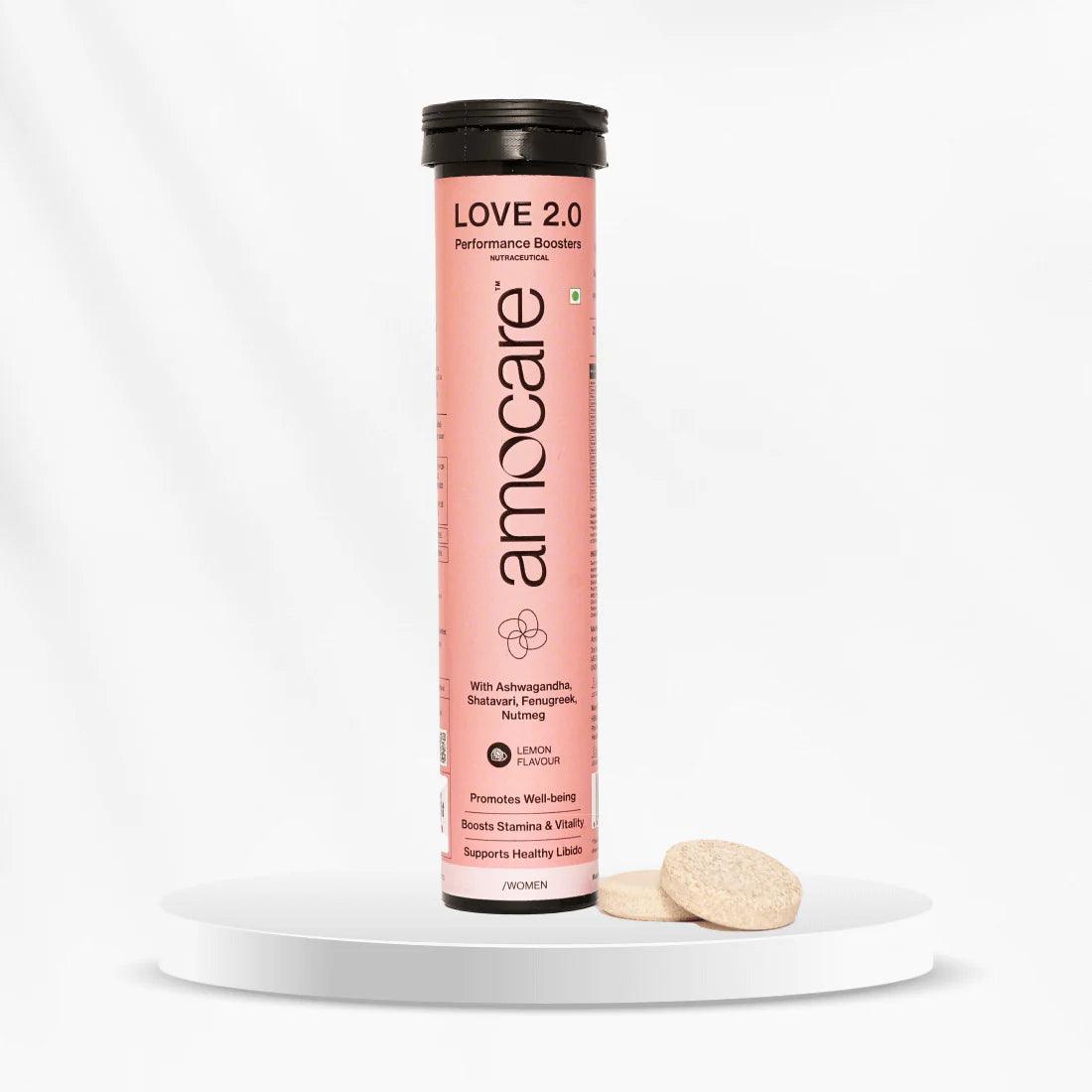 Amocare Love 2.0 Effervescent Tablet Lemon - 20 Tablets