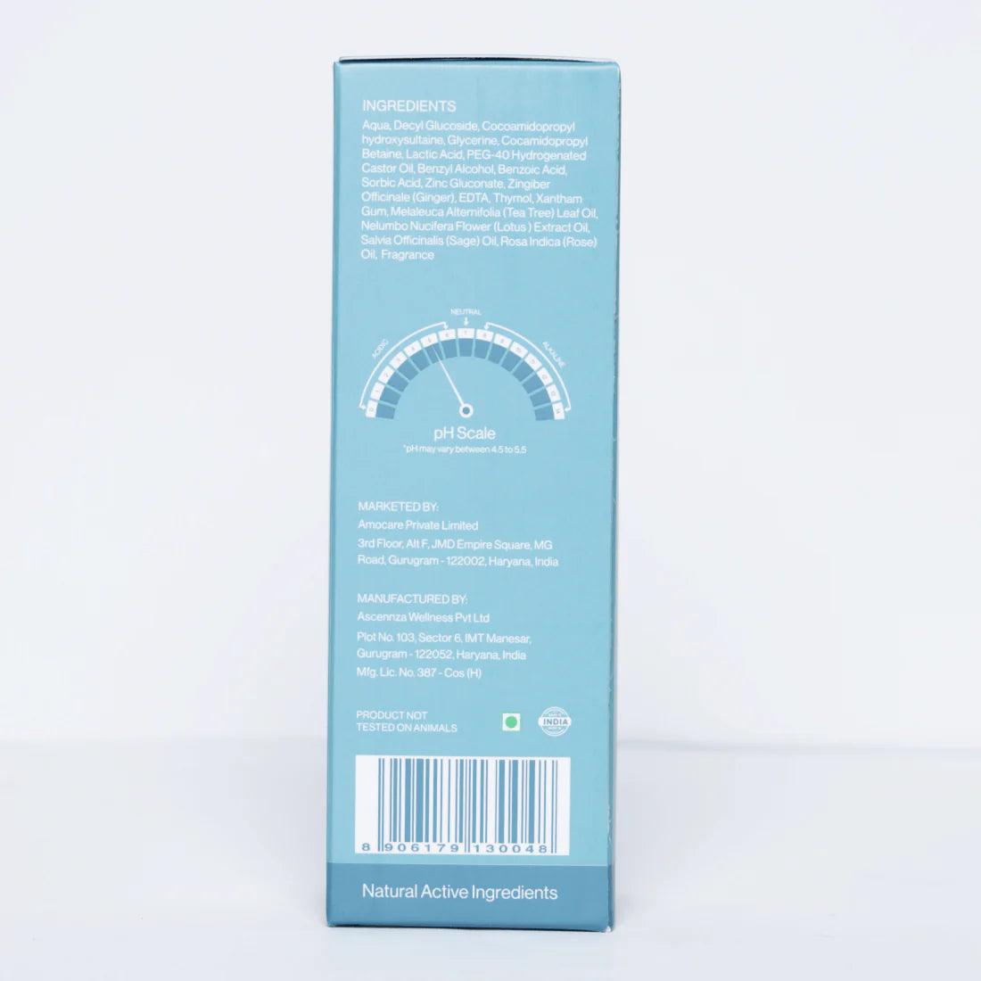 Amocare Tender Touch Intimate Foam Wash for Men | Gentle & Refreshing Cleanser | 100 ml