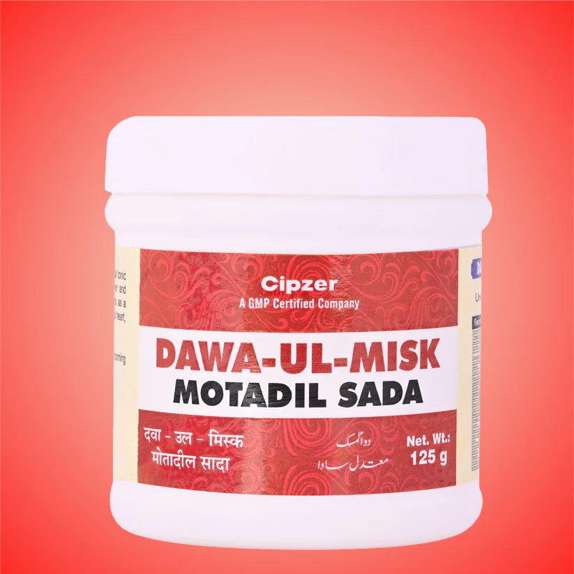 Cipzer Dawa-Ul-Misk Motadil Sada Powder - 125gm | Natural Heart, Brain, Nerve & Energy Strengthening Tonic