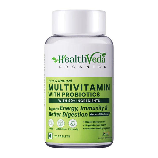 Health Veda Organics Multivitamin with Probiotics Veg Tablet