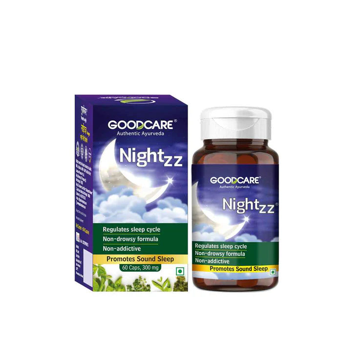 Goodcare Nightzz Capsules | Ayurvedic Sleep Support with Ashwagandha & Brahmi