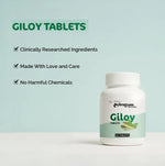 Dr. Satnam’s Arogyam Ayurveda Giloy Tablets (60 Tablets) | Standardized Pure Guduchi Extract for Immunity, Fever Defense & Blood Purification