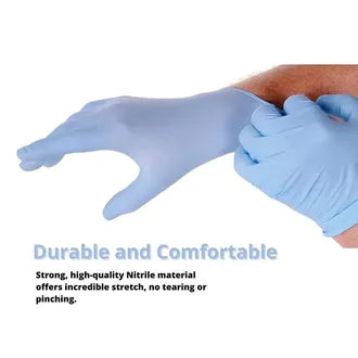 Gloveon Nitrile Latex Disposable Examination Gloves Large - 100 Pair of Gloves