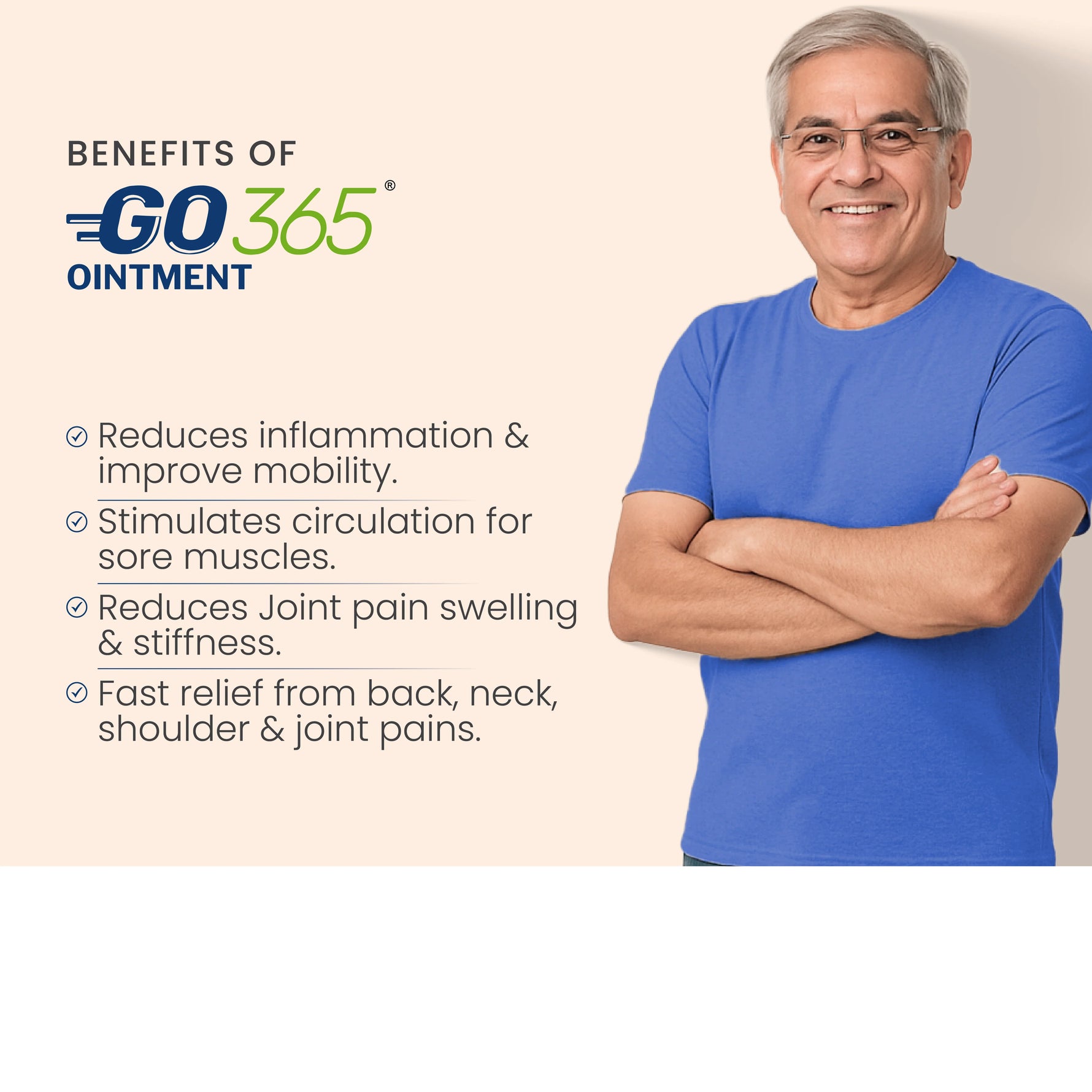 Vedistry Go365 Ointment 30g - Ayurvedic Joint Pain Relief & Muscle Cream