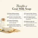 Kayee Ayurveda Goat Milk Soap for Men & Women | Moisturizing Herbal Bathing Soap for Soft, Smooth & Nourished Looking Skin | Gentle Daily Use Body Soap for Dry & Normal Skin