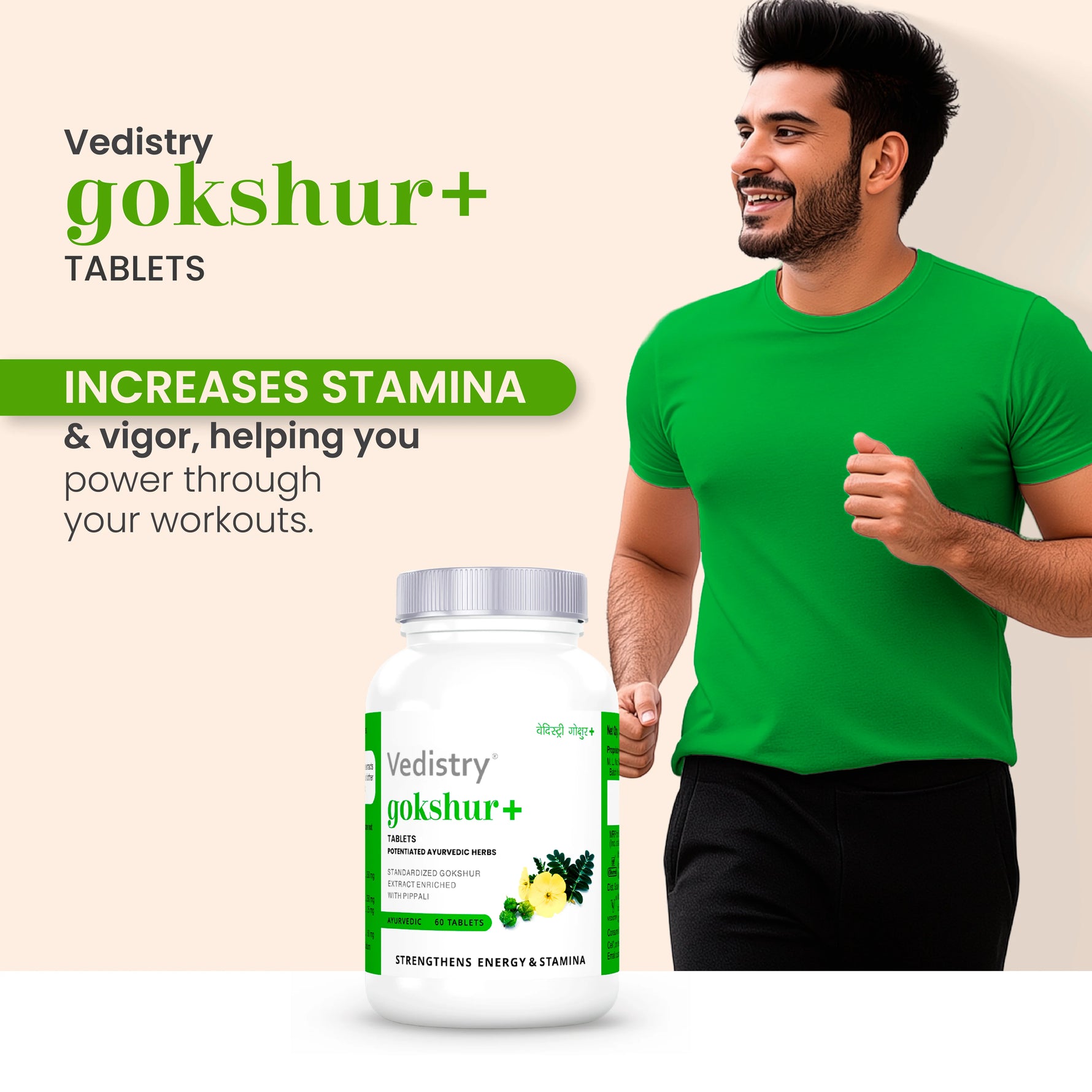 Vedistry Gokshur+ Tablet for Energy & Stamina Booster