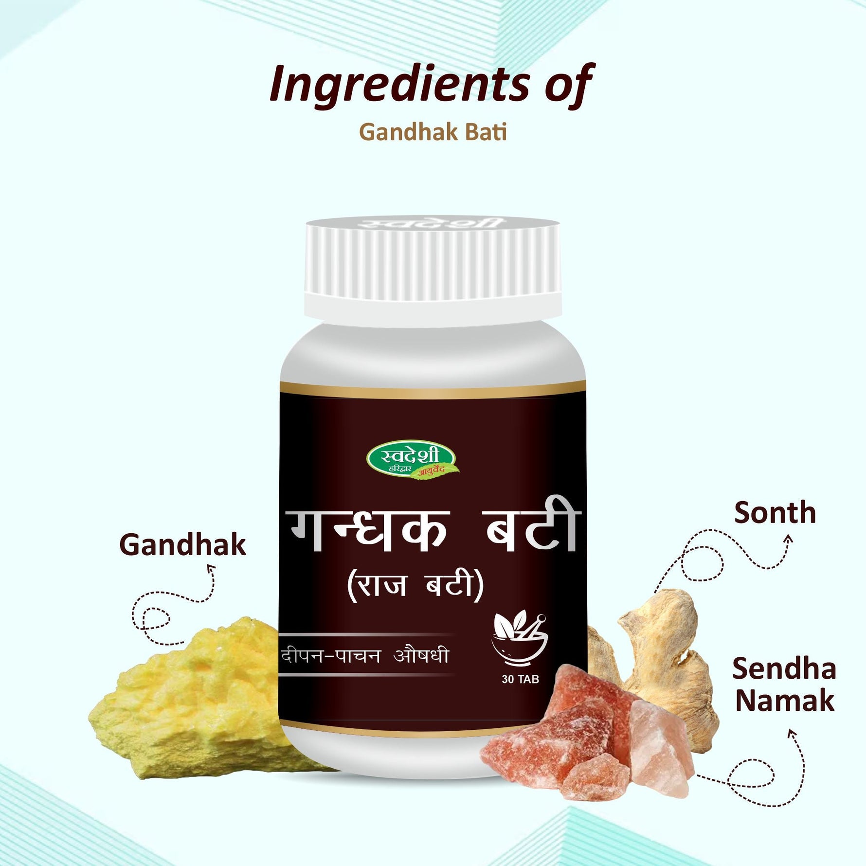 Swadeshi Gandhak Vati - 30 Tablets