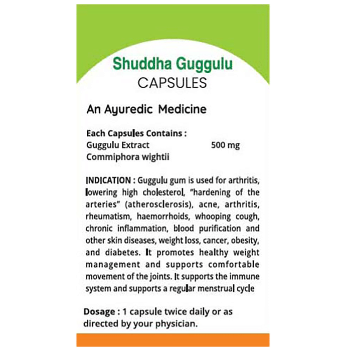Garveish Shuddha Guggulu Capsules - 30 Capsules