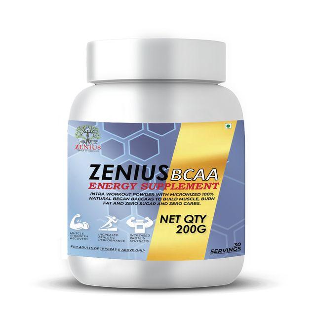Zenius Bcaa Energy Supplement - Bcaa Supplements for Stamina, Sexual Health, and Immunity Boosting - 250gm Powder