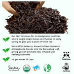 Radhikas Fine Teas Gemini Strawberry Tea - Zodiac Collection - 50gm