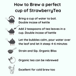 Radhikas Fine Teas Gemini Strawberry Tea - Zodiac Collection - 50gm