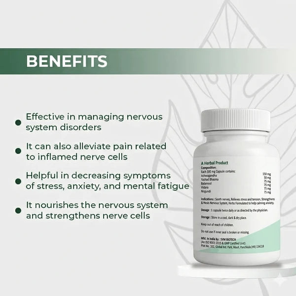 Dr. Satnam's Arogyam Nerve Care Capsule (60 Each)
