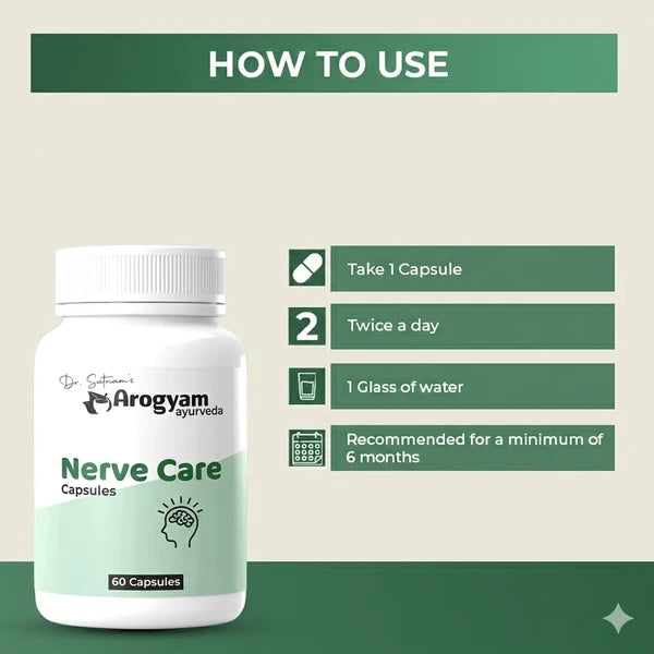 Dr. Satnam's Arogyam Nerve Care Capsule (60 Each)