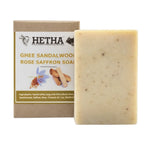 Hetha Ghee Sandalwood Rose Saffron Soap - 100g