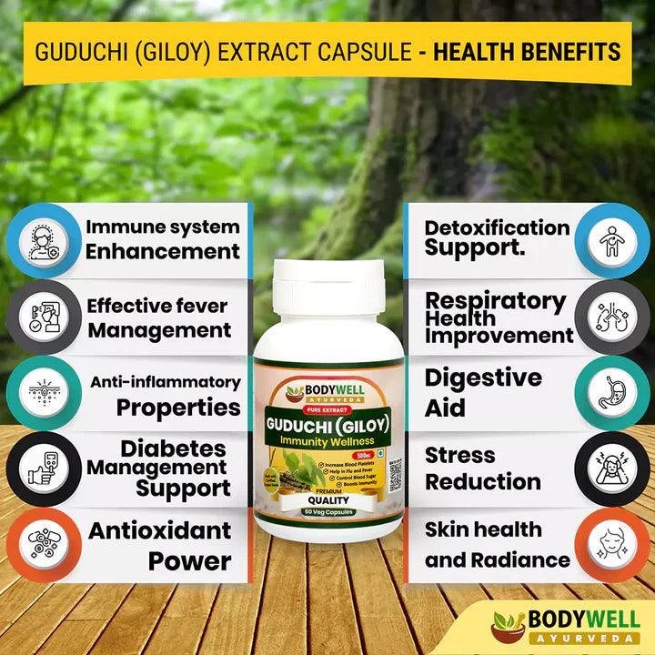 BodyWell Giloy Veg Capsule - 60 Capsules
