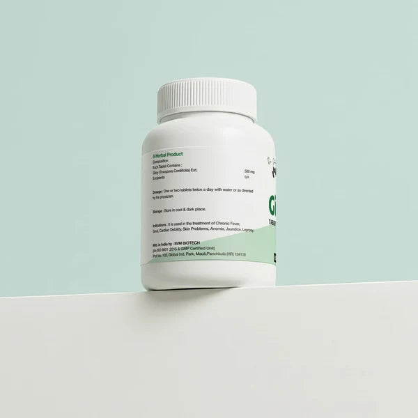 Dr. Satnam’s Arogyam Ayurveda Giloy Tablets (60 Tablets) | Standardized Pure Guduchi Extract for Immunity, Fever Defense & Blood Purification