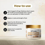 Dr. Satnam’s Arogyam Ayurveda Ginger Baldness Kesh Lepam Hair Pack (100g) | Traditional Ayurvedic Scalp Mask for Patchy Hair Loss, Follicle Stimulation & Scalp Revitalization