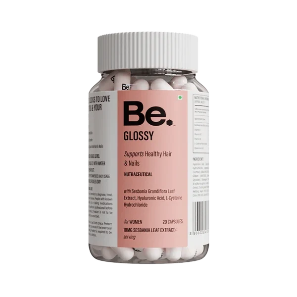Be. Glossy Supports Healthy Hair & Nails Capsule for Women - 60 Capsules