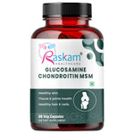 Raskam Glucosamine Chondroitin , MSM for Cartilage; Joint and Bone, 60 Capsules