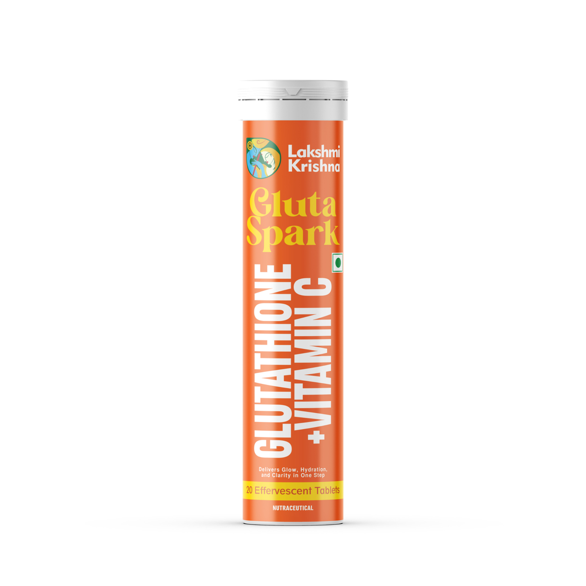 Lakshmi Krishna Naturals Gluta Spark Glutathione Vitamin C Effervescent Tablets