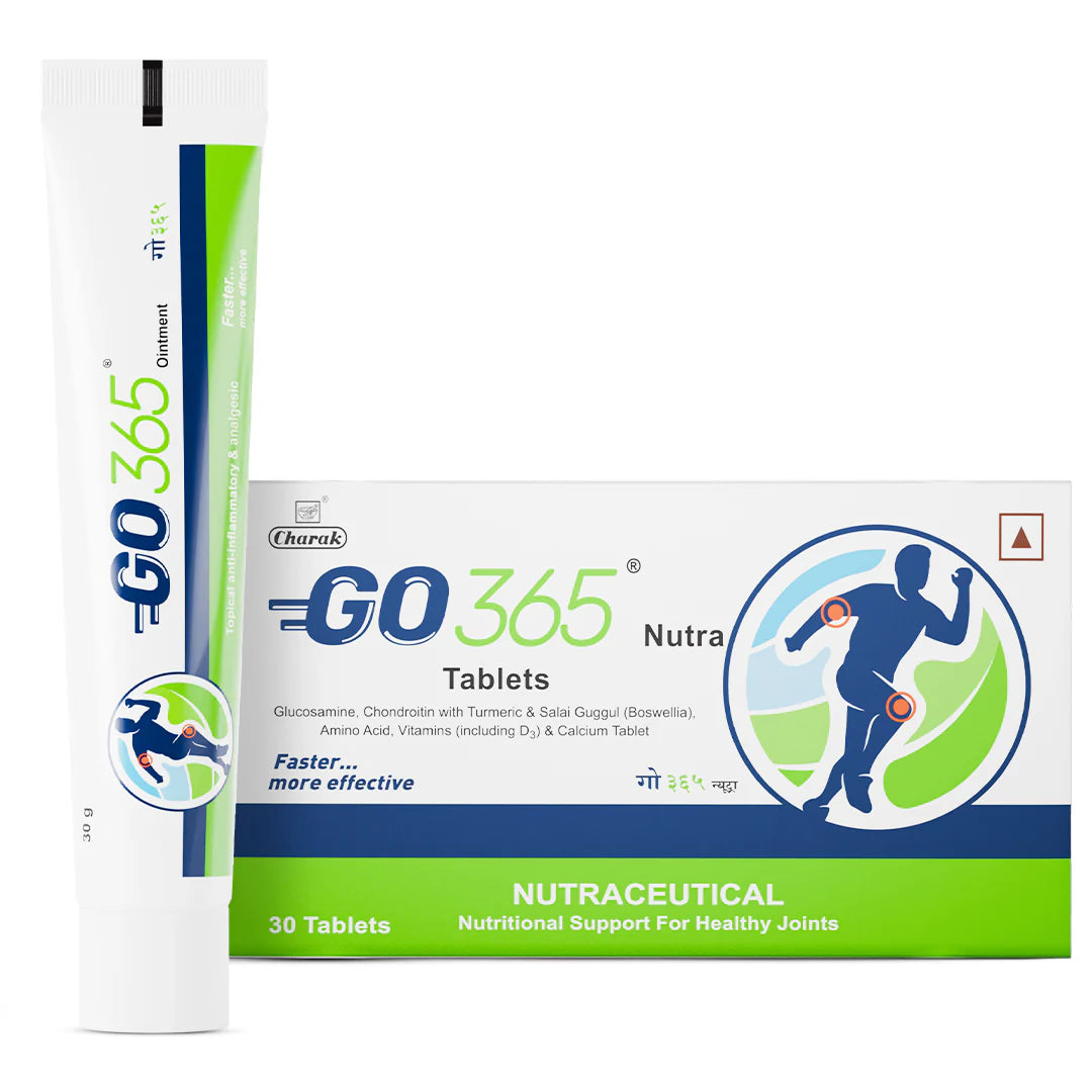 Vedistry Go365 Joint Care Kit (Tablets + Ointment)- 100% Natural Shallaki, Curcumin & Wintergreen Oil Kit