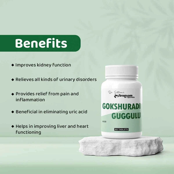 Dr. Satnam's Arogyam Ayurveda Gokshuradi Guggulu Tablet (60 Each)