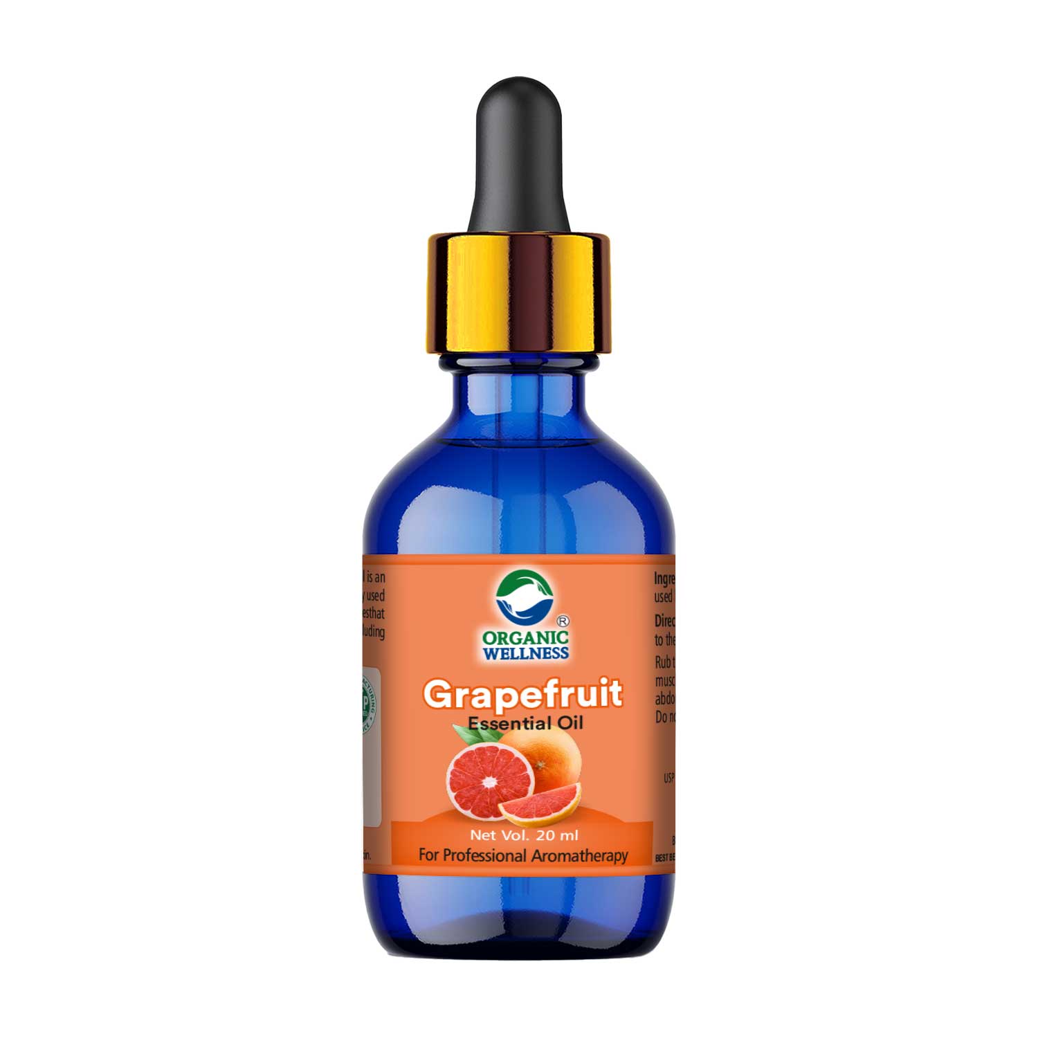 Organic Wellness Grape Fruit Essential Oil for Skin Lightening 20ml Bottle