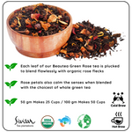 Radhikas Fine Teas Radiance Green Rose Tea (50g Loose Leaf) - 50gm