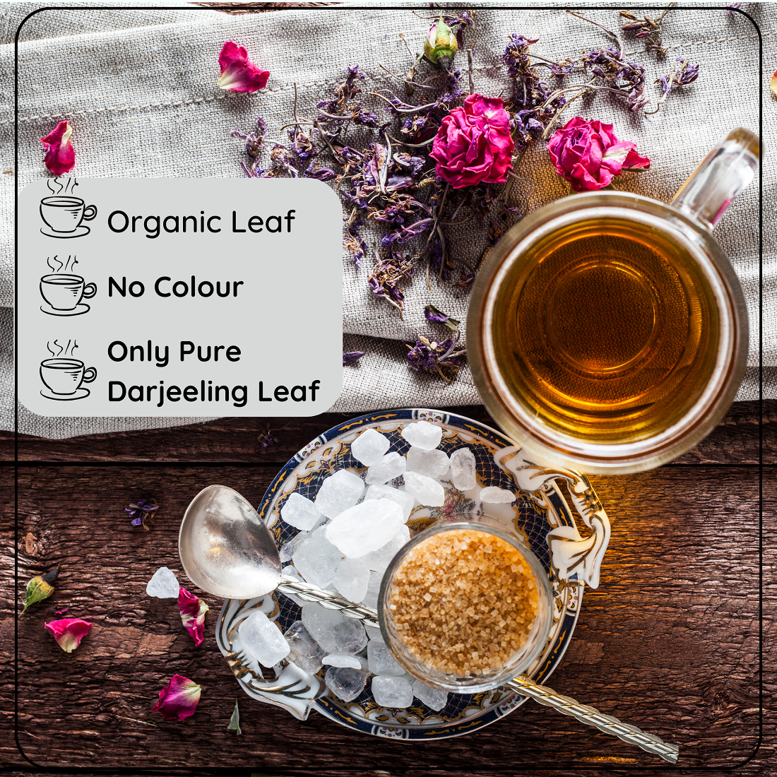 Radhikas Fine Teas Radiance Green Rose Tea (50g Loose Leaf) - 50gm