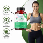 Raskam Green Tea Extract 500mg -60 Capsules with 90% Polyphenols & 45% EGCG- Weight Loss (Fat Burner) & Antioxidant