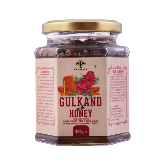 Vanalaya Natural Honey Gulkand Prepared Using Sun Cooked Damask Rose Along with Forest Honey