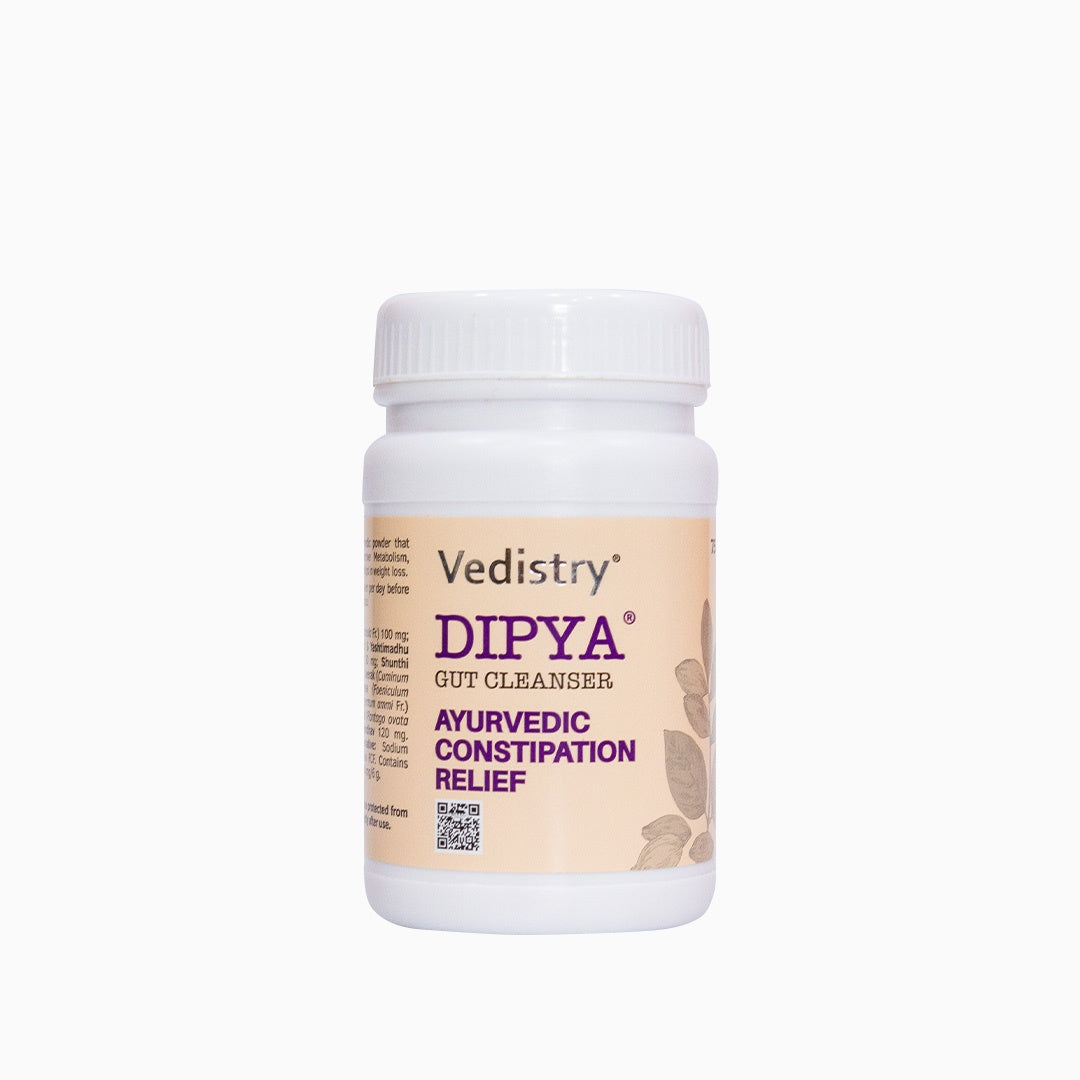 Vedistry Dipya Gut Cleanser 75g - Natural Laxative for Constipation & Colon Detox Powder