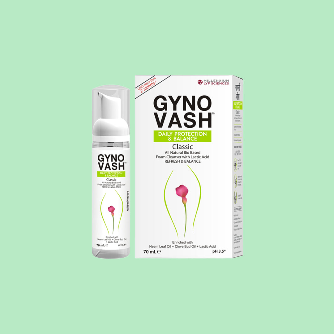 Millennium Herbal Care Gynovash Daily Protection & Balance Intimate Foam Cleanser (70 ml)