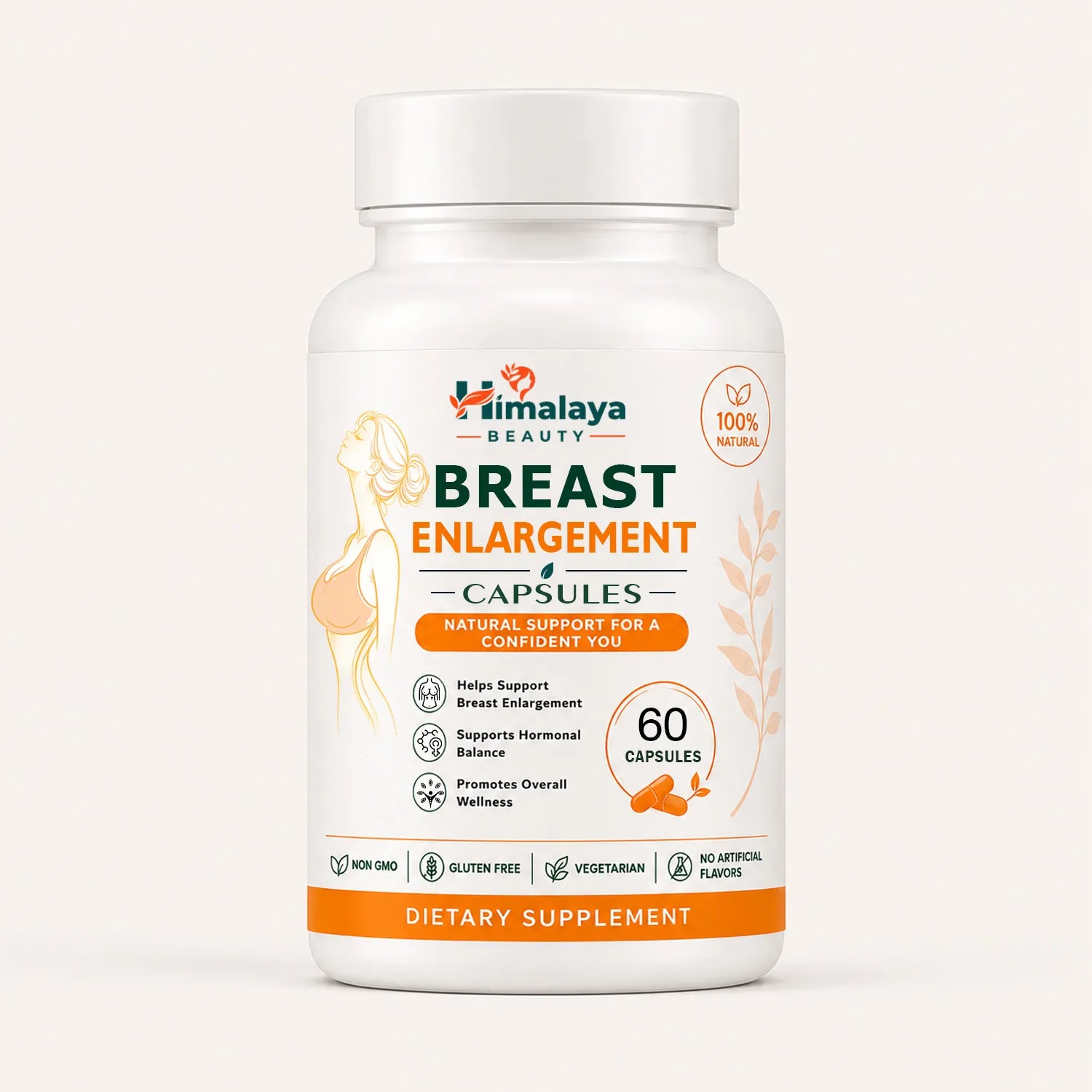 Himalaya Beauty Breast Enlargement Capsules for Women – Natural Breast Care – 60 Capsules