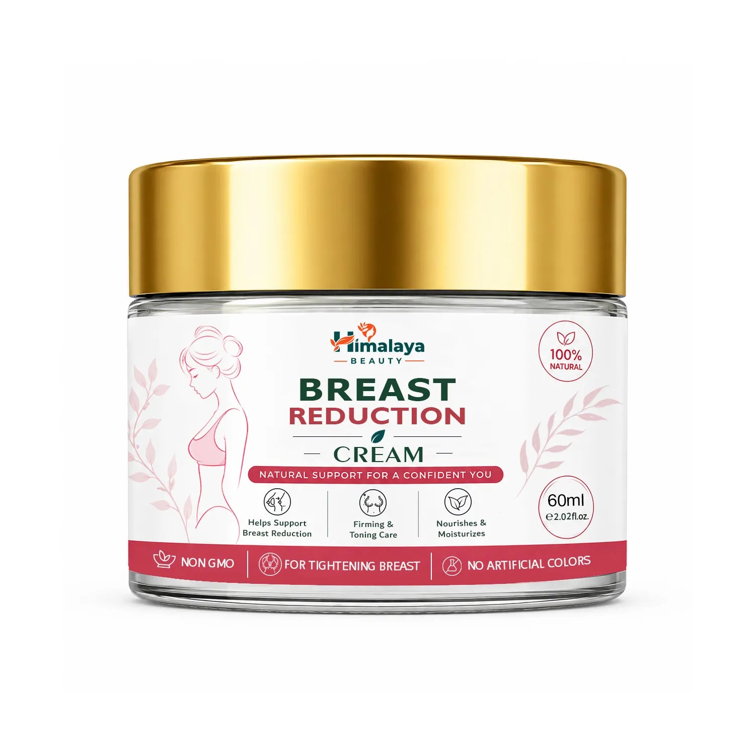Himalaya Beauty Breast Reduction Cream - Natural Breast Care, Firming & Toning - 60ml