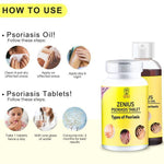 Zenius Psoriasis kit - 60 Tablets, 100ml Oil