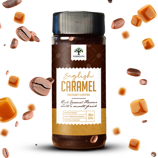 Vanalaya English Caramel Instant Coffee Caramel Flavoured Coffee