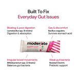 Moderate Happy Gut Prebiotic & Probiotic Sachets for Bloating & Digestion - 15ct