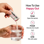 Moderate Happy Gut Prebiotic & Probiotic Sachets for Bloating & Digestion - 15ct