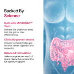 Moderate Happy Gut Prebiotic & Probiotic Sachets for Bloating & Digestion - 15ct