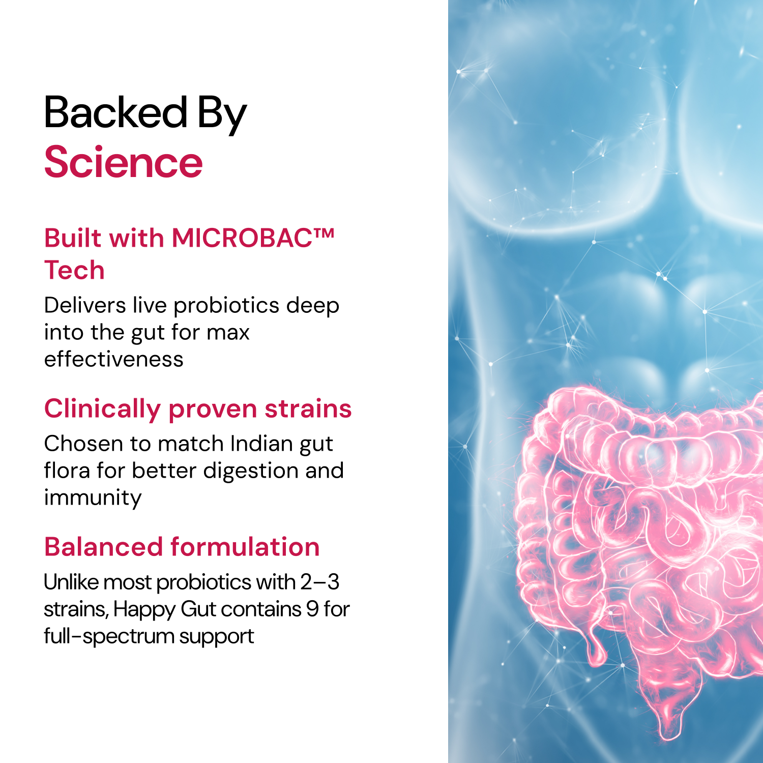 Moderate Happy Gut Prebiotic & Probiotic Sachets for Bloating & Digestion - 15ct