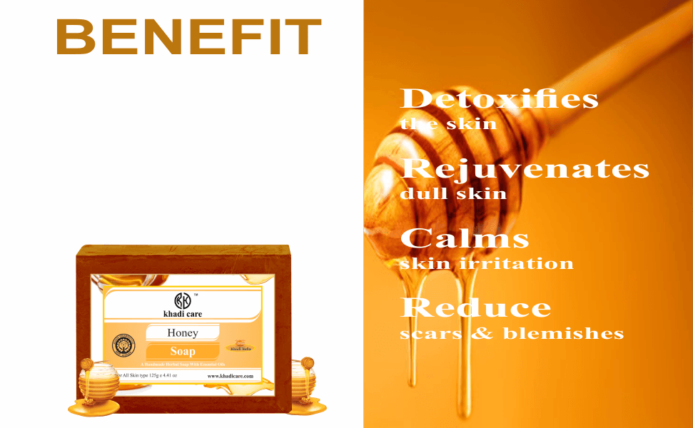 Khadi Care Herbal Honey Soap - 125g