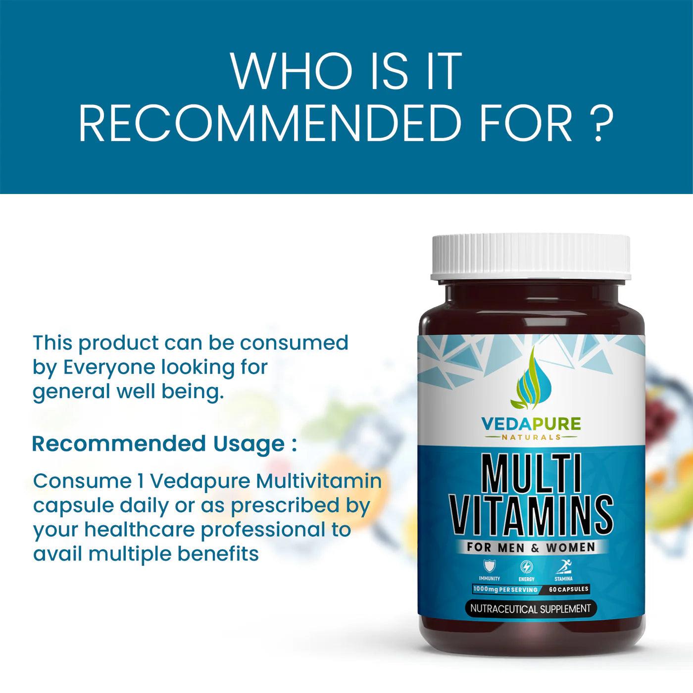 Vedapure Multivitamin & Multiminerals for Men & Women Capsule